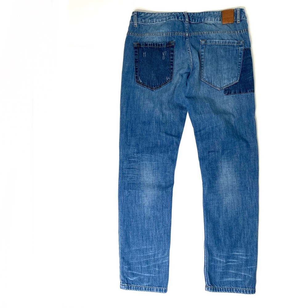 ZARA Distressed Patchwork Jean - Picture 5 of 13